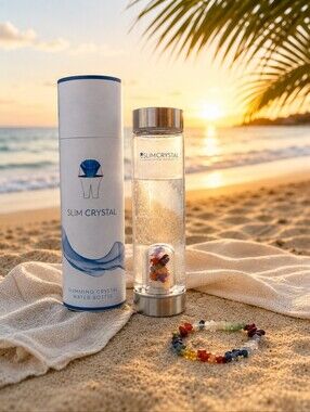 SLIMCRYSTAL Slimming Crystal Water Bottle NEW